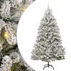 vidaXL Kunstig juletre 240 cm 300 LED-lys Varmhvit PVC og st&aring;l