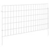 vidaXL Hagefence med spyd 24 pcs 95 x 50 cm Mesh Galvanisert st&aring;l S&oslash;lv
