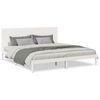 vidaXL Ekstra lang sengeramme uten madrass hvit 180x220 cm heltre