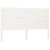 vidaXL Sengegavl hvit 146x4x100 cm heltre furu