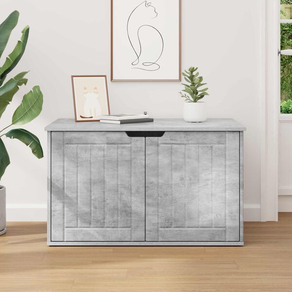 vidaXL Katt Hus Betong 85 x 55 x 53,5 cm Konstruert tre