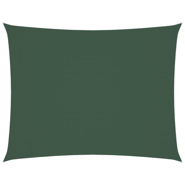 vidaXL Solseil oxfordstoff rektangul&aelig;r 4x5 m m&oslash;rkegr&oslash;nn