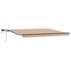 vidaXL Uttrekkbar markise Flerfarget 400 &times; 350 cm Stoff og Aluminium