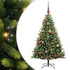 vidaXL Kunstig Hengt Julegran med 150 LED-lys Gr&oslash;nn 120 cm PVC og PE