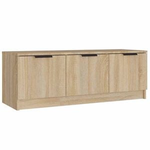 vidaXL TV-benk sonoma eik 102x35x36,5 cm konstruert tre
