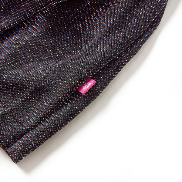 Plissert skjørt for barn med glitter marineblå 128