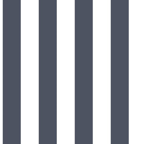 Urban Friends & Coffee Veggtapet striper blå og hvit