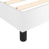vidaXL Boxspring-sengeramme hvit 90x190 cm Single kunstskinn