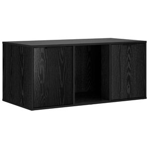 vidaXL Katt bur m&oslash;bel Svart eik 100 x 49 x 45 cm Konstruert tre