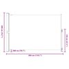 vidaXL Uttrekkbar sidemarkise 200x300 cm bl&aring;
