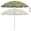 vidaXL Strandparasol grønn 263 x 263 x 272 cm Polyester og Metall