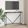 vidaXL Konsollbord Svart Eik 102 x 23 x 75 cm Konstruert tre
