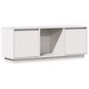 vidaXL TV-benk hvit 110,5x35x44 cm heltre furu