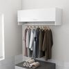 vidaXL Garderobe høyglans hvit 100x32,5x35 cm konstruert tre