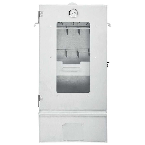 vidaXL Ovnsr&oslash;yker med bord galvanisert st&aring;l