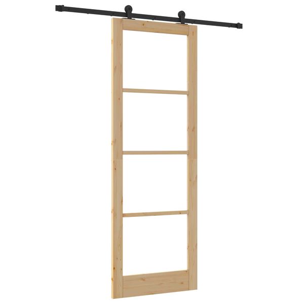 vidaXL Skyved&oslash;r ORKDAL Naturlig og svart 83 x 232 cm