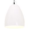 vidaXL Industriell hengelampe 25 W hvit rund 32 cm E27