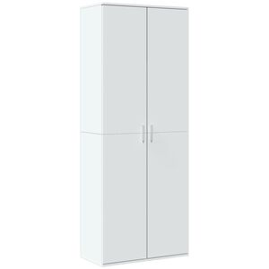 vidaXL Highboard hvit 70x35x180 cm konstruert tre