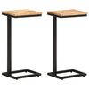 vidaXL Sidebord 2 stk 31,5x24,5x64,5 cm heltre akasie