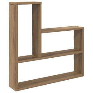 vidaXL Vegghylle Artisan eik 60 x 11 x 60 cm Konstruert tre