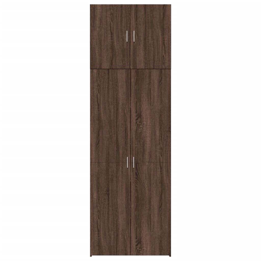 vidaXL Highboard brun eik 80x42,5x249 cm konstruert tre