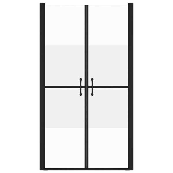 vidaXL Dusjdør halvfrostet ESG (73-76)x190 cm