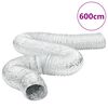 vidaXL Ventilasjonsslange aluminium 6 m &Oslash;12,5 cm