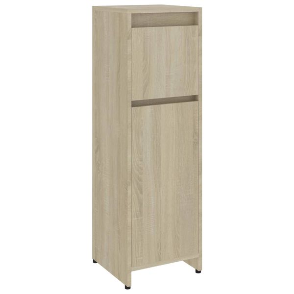 vidaXL Baderomsskap sonoma eik 30x30x95 cm konstruert tre
