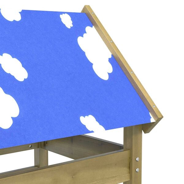 vidaXL Leket&aring;rn Brun 52,5 x 85 x 239 cm Massiv impregnert tre