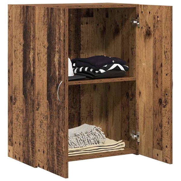 vidaXL Kontorskap med hylle Svart Eik 70 x 32 x 77.5 cm Konstruert tre