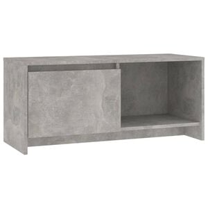 vidaXL TV-benk betonggr&aring; 90x35x40 cm konstruert tre