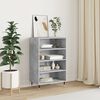 vidaXL Highboard betonggr&aring; 57x35x90 cm konstruert tre