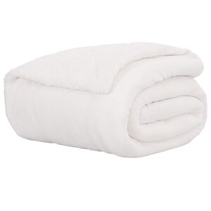 vidaXL Teppe Hvit 220 x 240 cm 2.67 kg Fleece