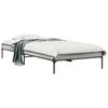 vidaXL Sengeramme gr&aring; sonoma 75x190 cm konstruert tre og metall