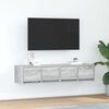 vidaXL TV-benker 2 stk gr&aring; sonoma 60x31x25,5 cm konstruert tre