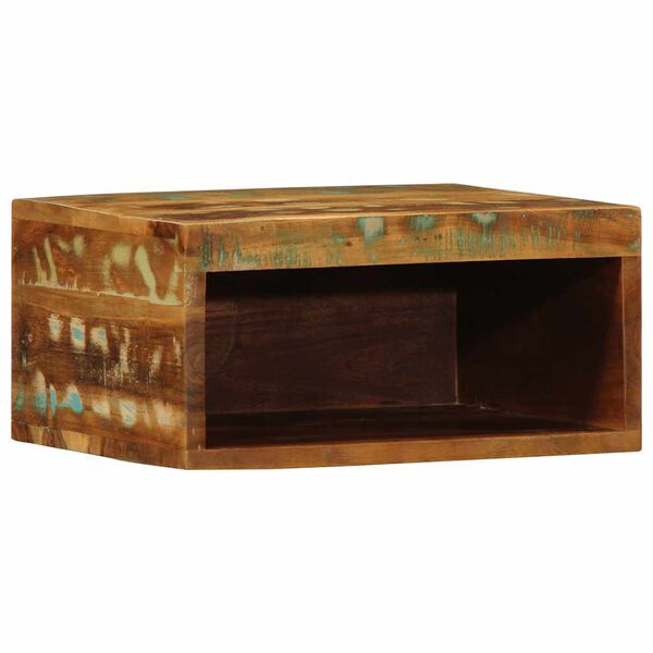 vidaXL Veggmontert TV-benk 40x30x19 cm gjenvunnet heltre