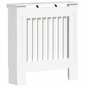 vidaXL Radiator Deksel Høyglanset hvit 78 x 19 x 81,5 cm