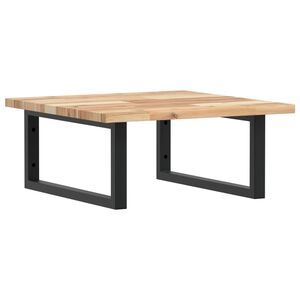 vidaXL Servanthylle veggmontert stål og heltre akasie