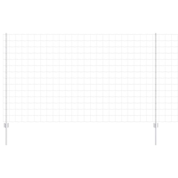 vidaXL Gjerde med stolpe s&oslash;lv 1,4 x 10 m St&aring;l