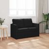 vidaXL Sammenleggbar Sofa seng Svart 112 x 60 x 55 cm stoff