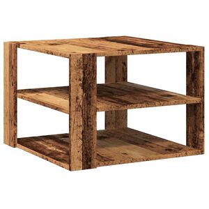 vidaXL Salongbord gammelt tre 58x58x40 cm konstruert tre