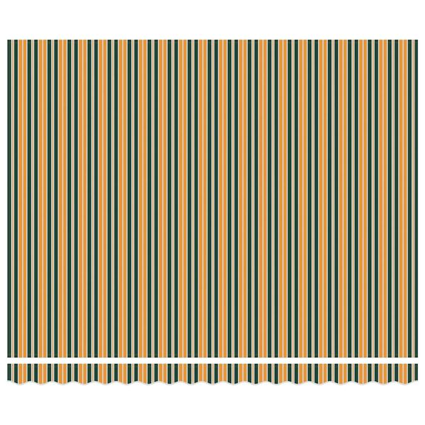 vidaXL Innvendbar Markise Gr&oslash;nn og gul 400 &times; 300 cm