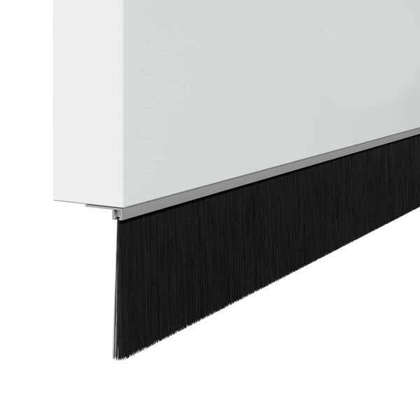 vidaXL Skru-p&aring; d&oslash;rb&oslash;rste tetninger 2 pcs s&oslash;lv 100 cm