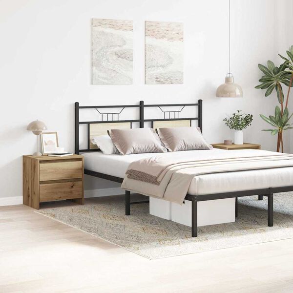 vidaXL Nattbordskap 2 pcs Artisan Eik 45 x 34 x 44,5 cm Konstruert tre