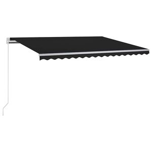 vidaXL Automatisk markise med LED og vindsensor 300x250 cm antrasitt