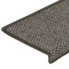 vidaXL Selvklebende trappematter sisal 15 stk 65x21x4 cm grå og beige