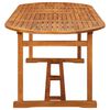 vidaXL Hagespisegruppe 11 deler 220x90x75 cm heltre akasie