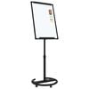 vidaXL Magnetisk whiteboard Svart og Hvit 62 x 62,5 x 197 cm EPS