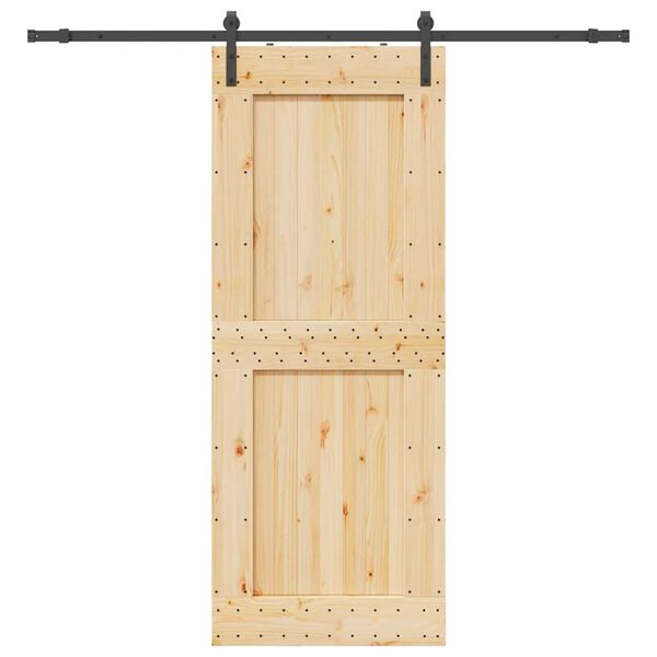 vidaXL Skyved&oslash;r med monteringstilbeh&oslash;r 90x210 cm heltre furu