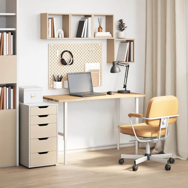 vidaXL Bordplate rektangul&aelig;r 100x50x2,5 cm ubehandlet heltre eik